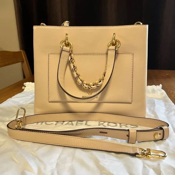 Michael Kors | Bags | Michael Kors Pink Satchel With Gold  display picture 1